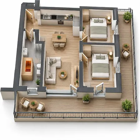Appartement Gebirgsresort Gr 3 2 2 - Kleine Auszeit